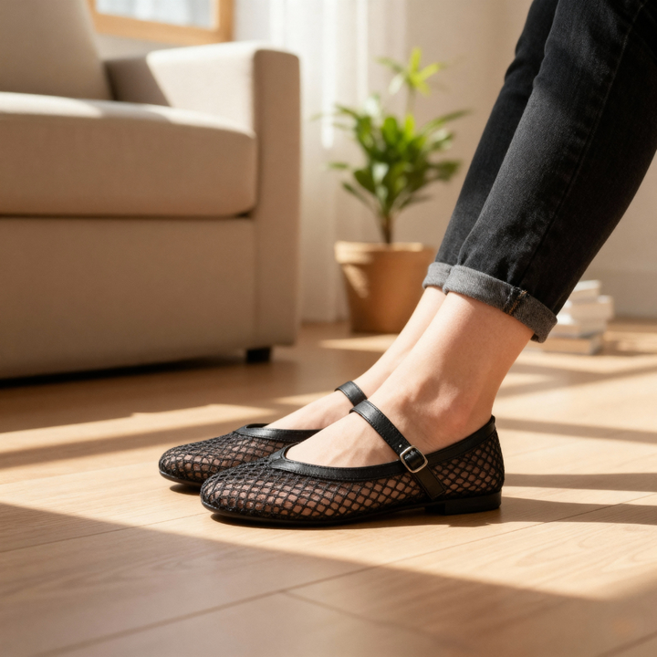 Mesh Ballet Flats
