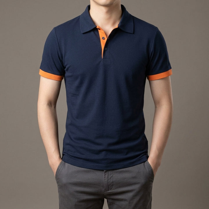 Veridians Men's Polo Shirt - Classic Short Sleeve Cotton Top