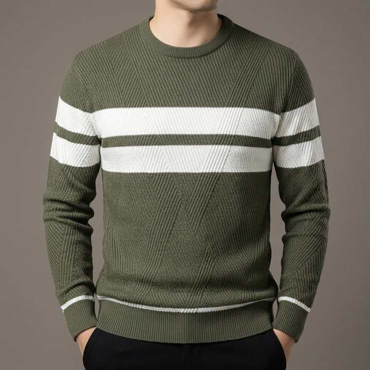 Aetheris Men's Autumn Pullover Sweater - O-Neck Long Sleeve