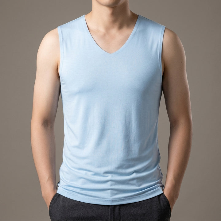 Veyron Seamless Mens Athletic Silk Tank Top
