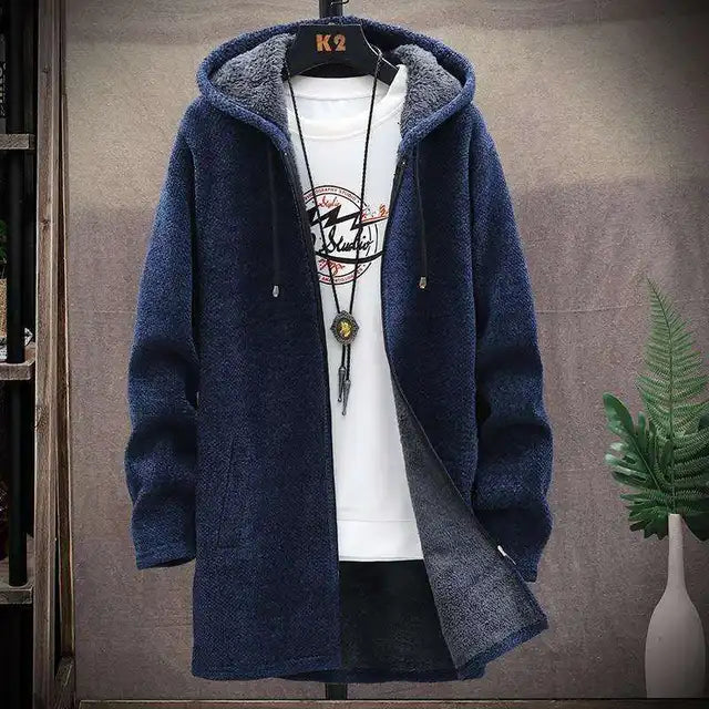 Men's Hooded Fleece Cardigan