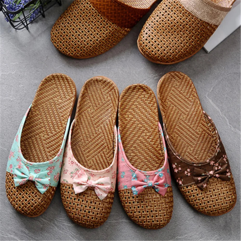 Woven Floral Flats