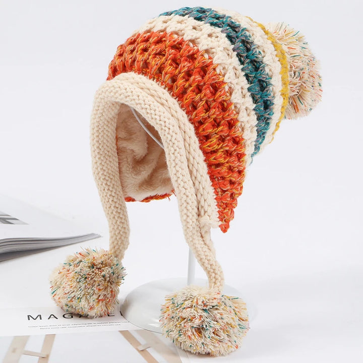 Warm Knit Pom Pom Beanie