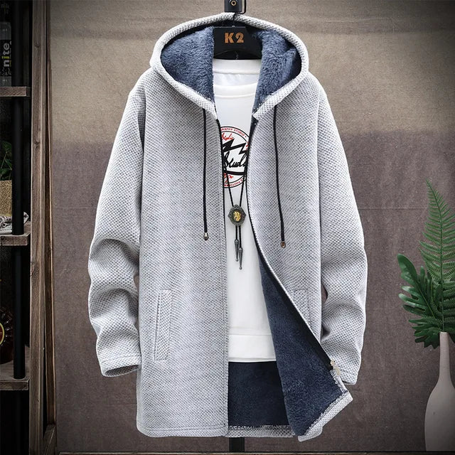 Men's Hooded Fleece Cardigan