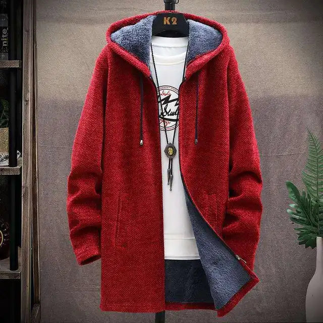 Men's Hooded Fleece Cardigan