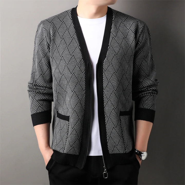 Cedric Lattice Cardigan