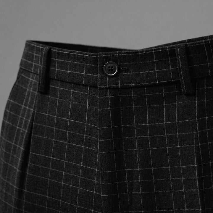 Elegant Checked Dress Trousers