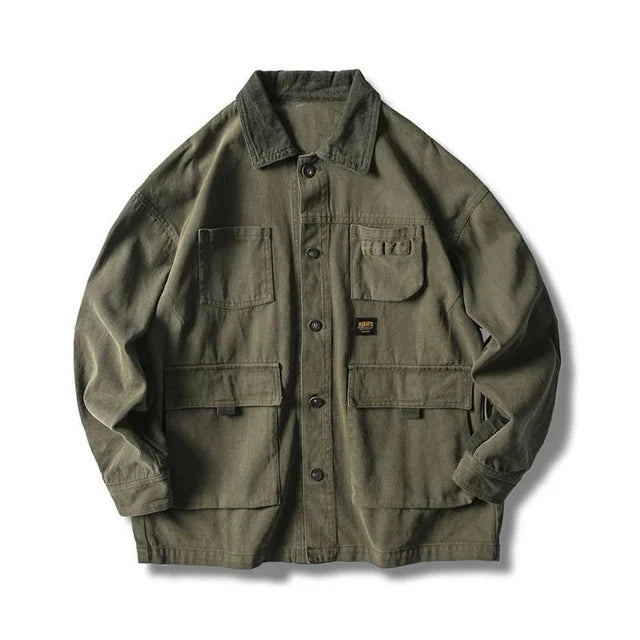 Army Green Cargo Jacket