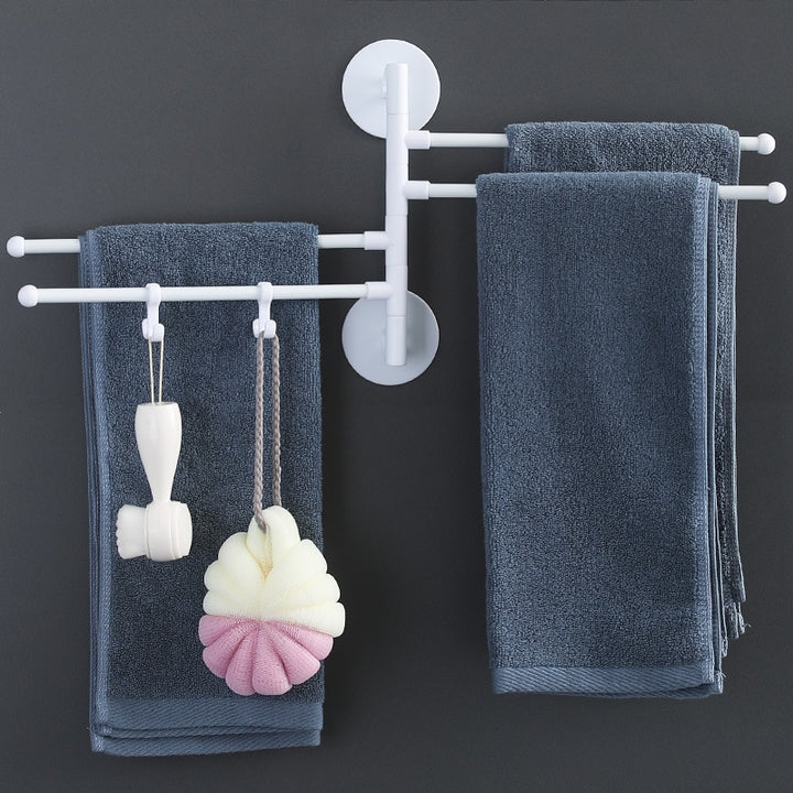 Punch-Free Bathroom Towel Holder