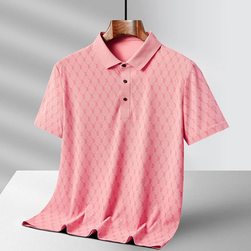 Monogram Print Polo Shirt