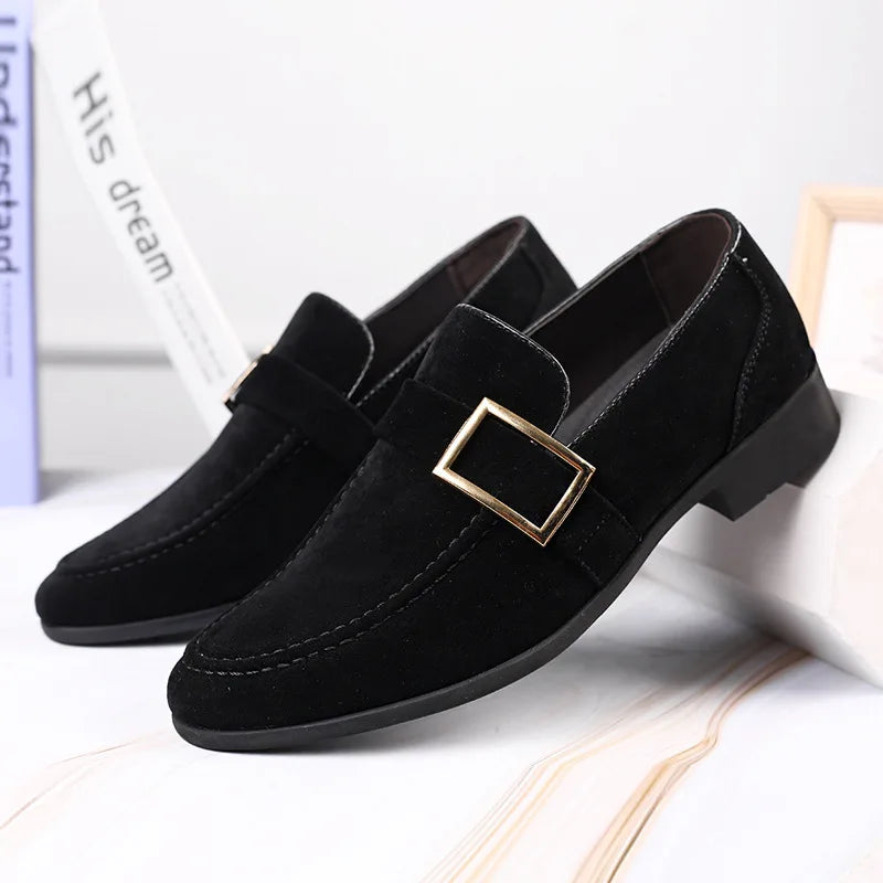 Buckled Suede Loafers