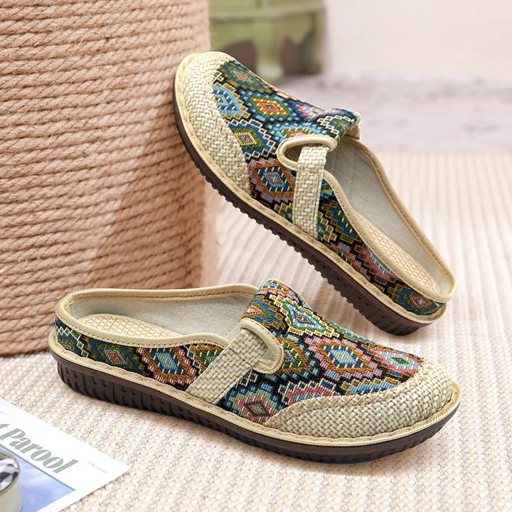 Ethnic Tapestry Slippers