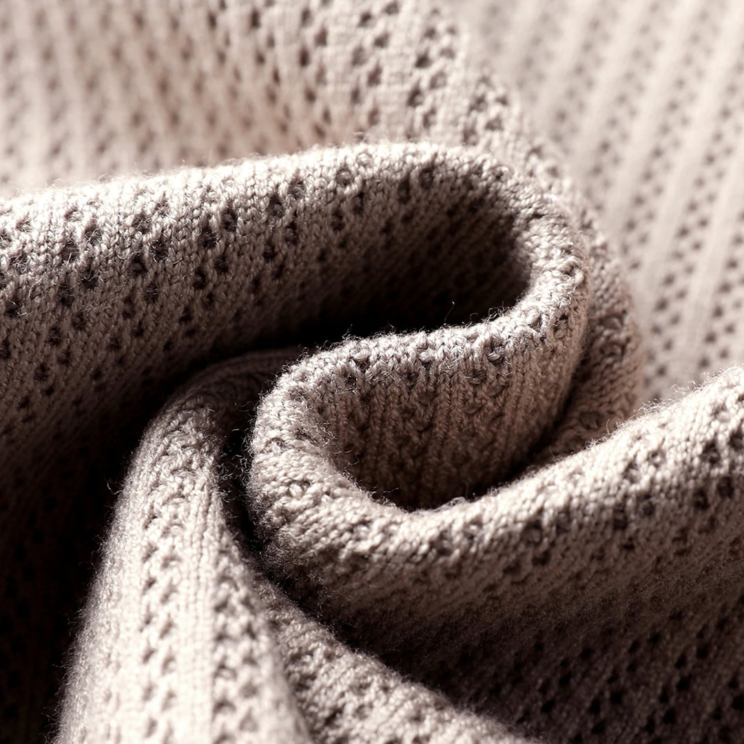 Men's Knit Cardigan Polo