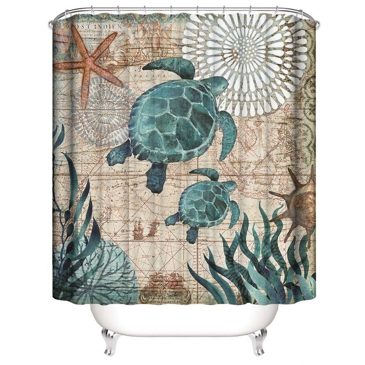 Sea Turtle Shower Curtain