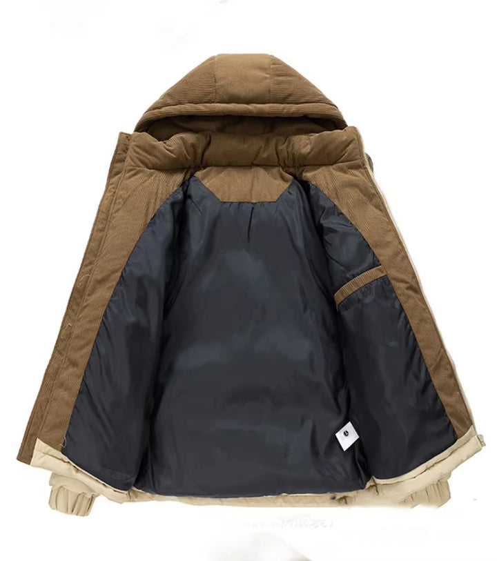 Men's Winter Jacket -Warm Cotton Jacket Fleece Lined