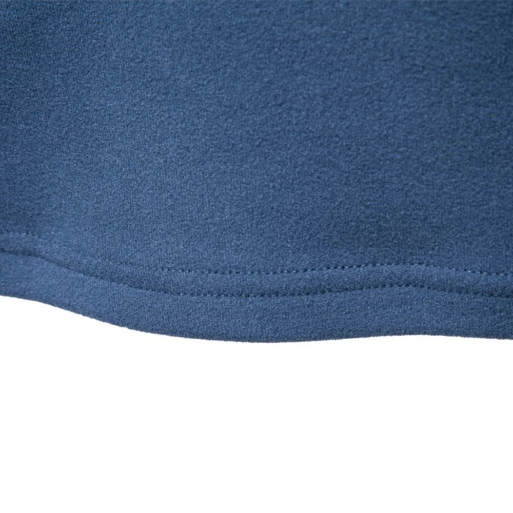 Men's Quarter Zip Sweatshirt - Fleece Mock Neck Pullover