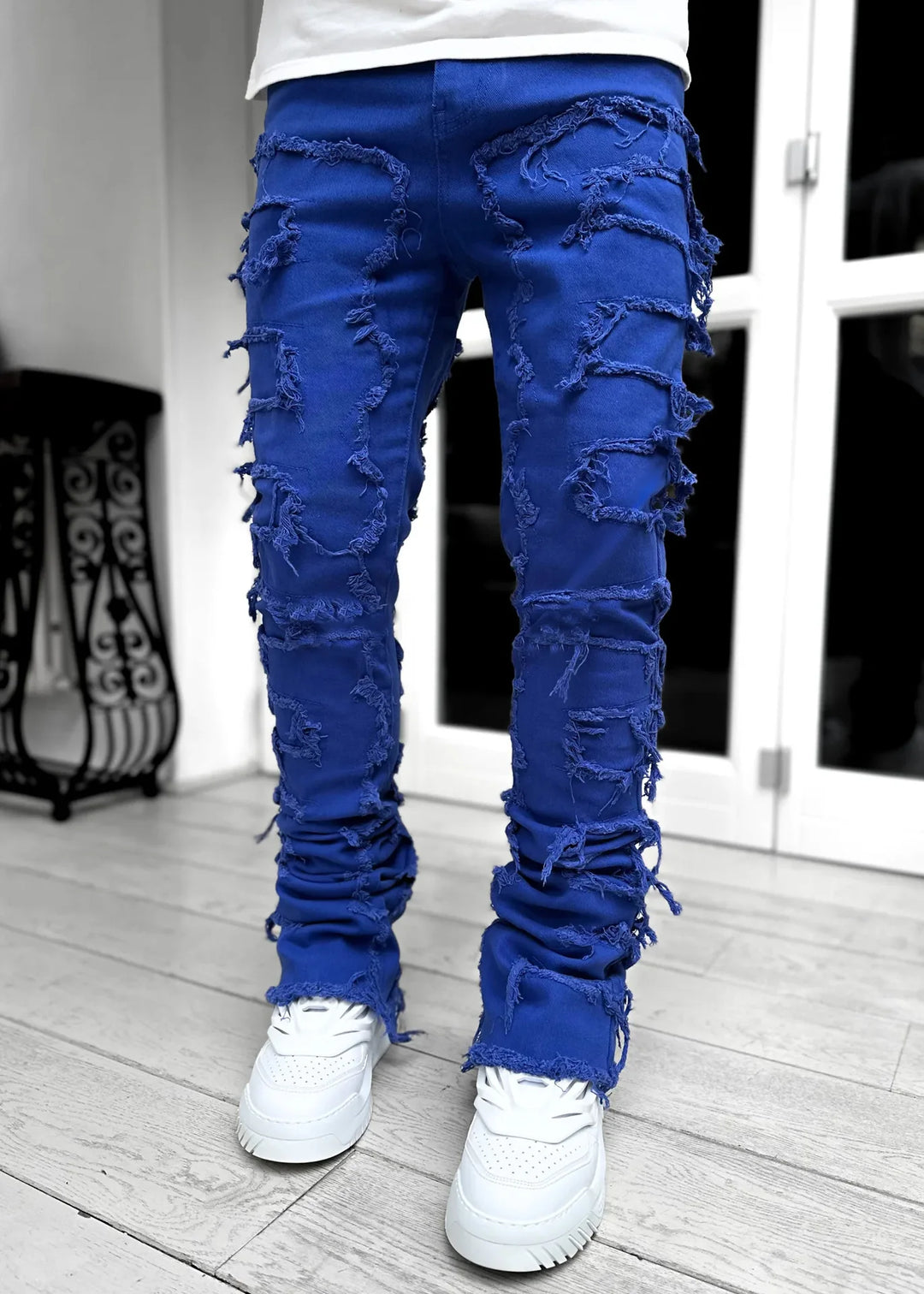 Distressed Denim Jeans