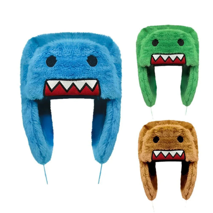 Kids Cartoon Ushanka Hat - Faux Fur Winter Hat