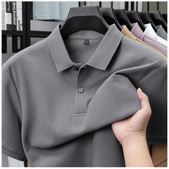 Nymero Cotton Polo Shirt - Multi-Color Classic Men's Golf Tee
