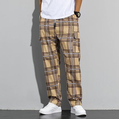 Checked Cargo Trousers