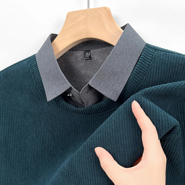 Men's 2-in-1 Knit Pullover