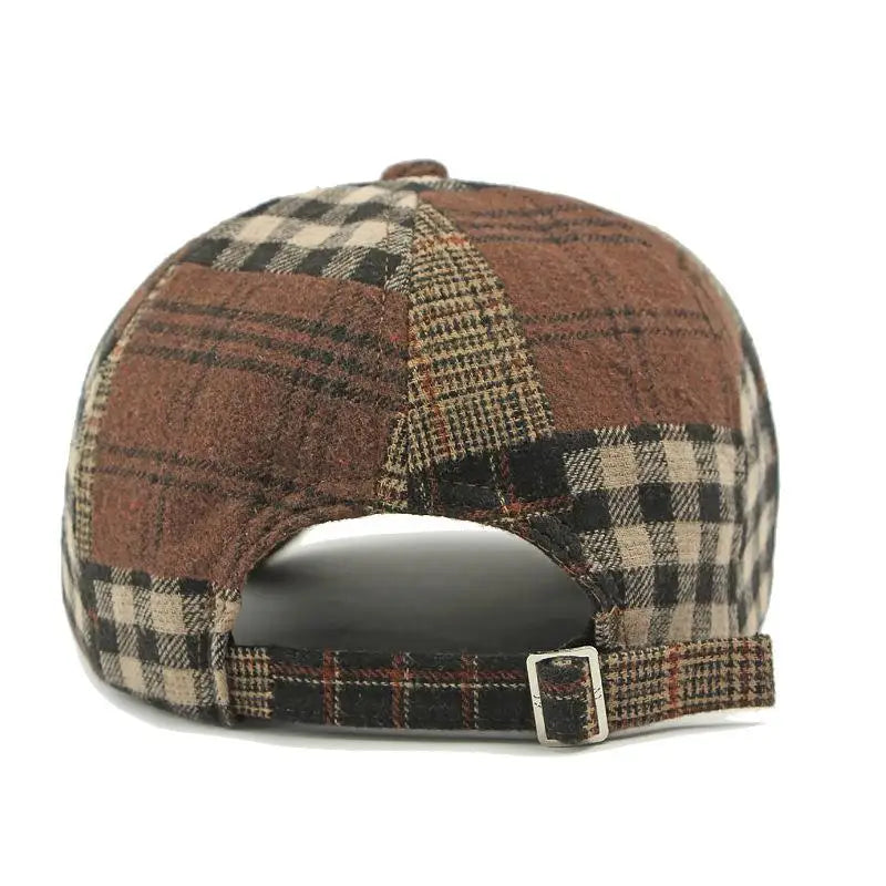 Vintage Patchwork Tweed Cap