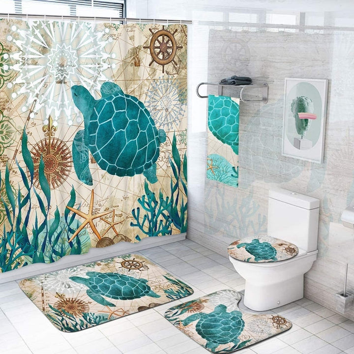 Sea Turtle Shower Curtain