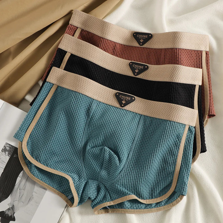 Breeze Plaid Silk Boxers