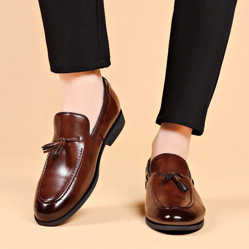 Polished Tassel Loafers