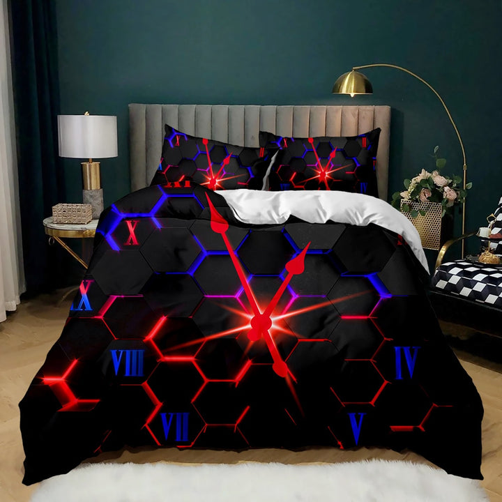 Geometric Honeycomb Duvet