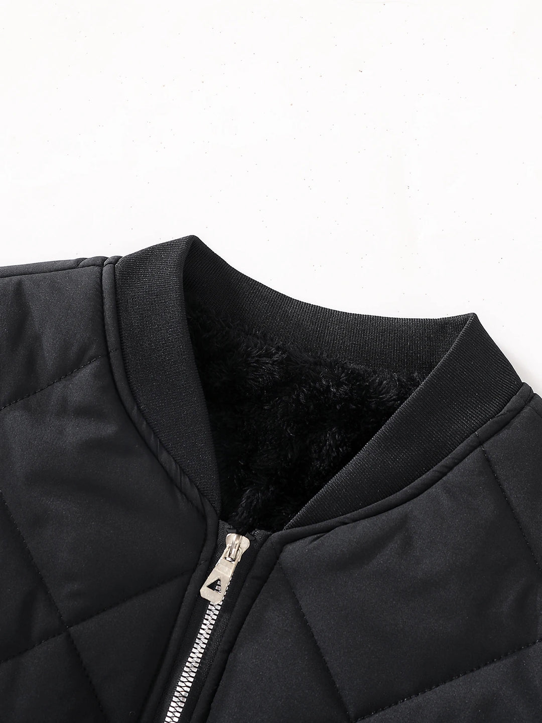 Men's Winter Bomber Jacket - Quilted Fleece Lined Jacket