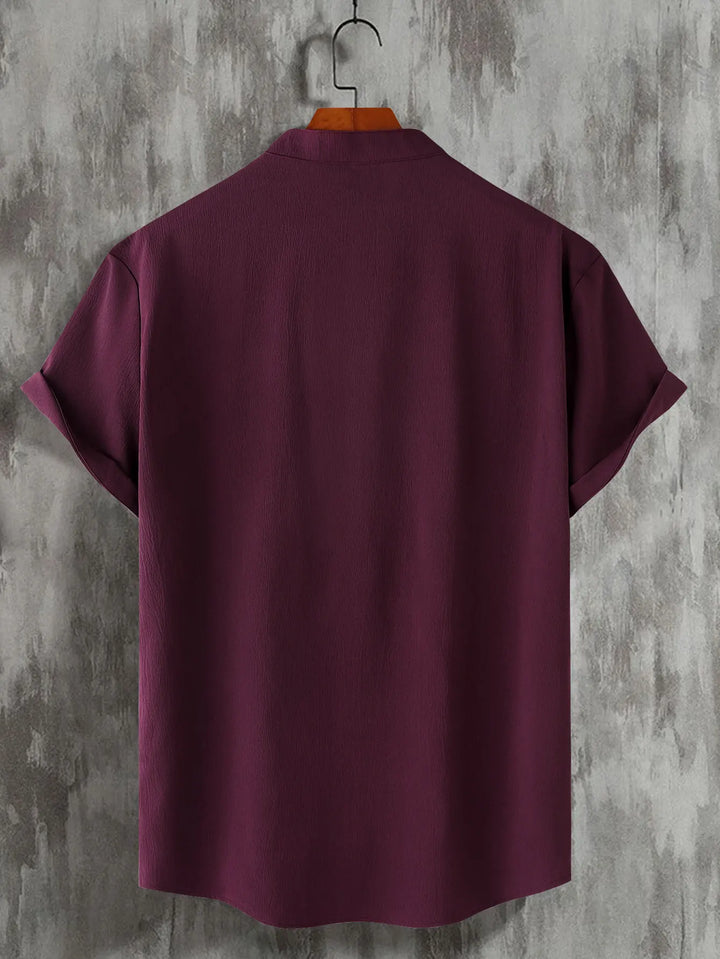 Minimalist Mandarin Shirt