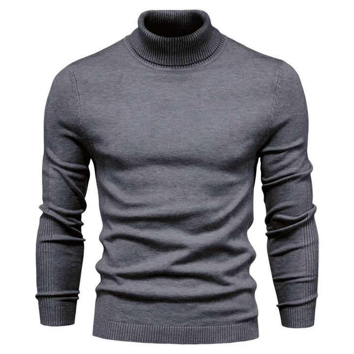 Velour Men's Turtleneck Sweater - Winter Essential