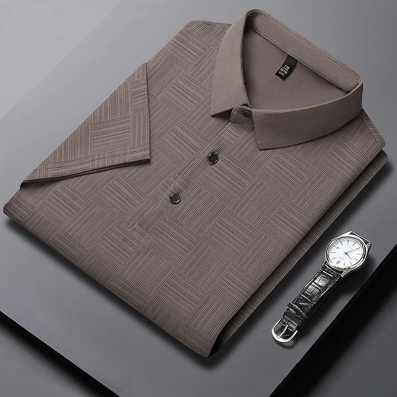 Veridon Men's Business Casual Polo Shirt - Short Sleeve