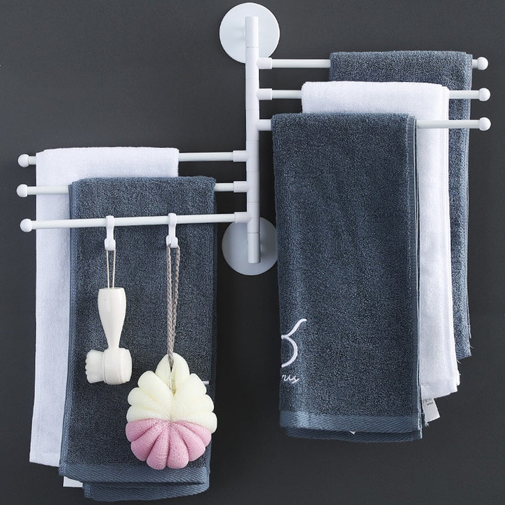 Punch-Free Bathroom Towel Holder