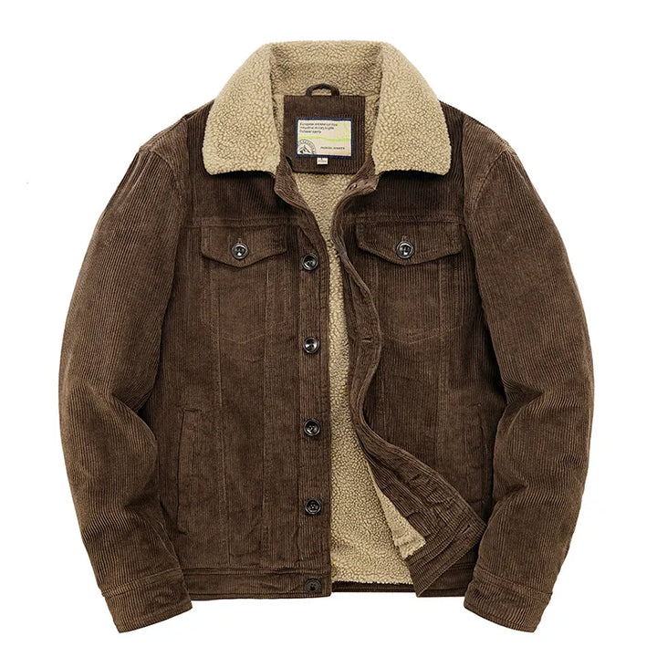 Sherpa-Lined Corduroy Jacket