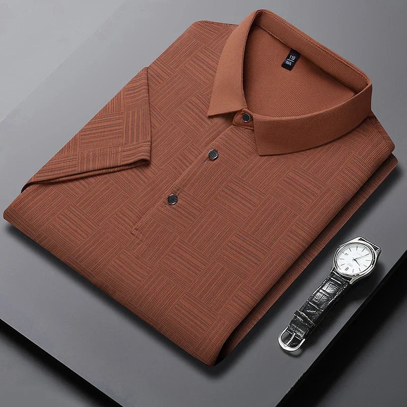 Veridon Men's Business Casual Polo Shirt - Short Sleeve
