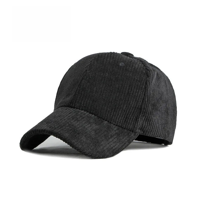 Nylora Corduroy Baseball Cap - Unisex Adjustable Snapback