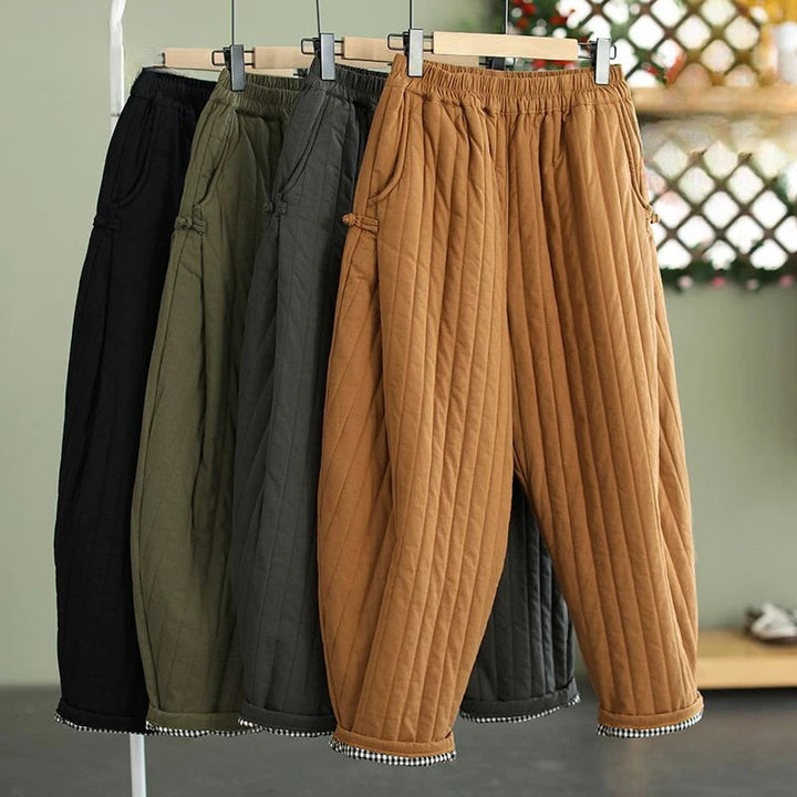 Ultra-Warm Women's Quilted Harem Pants