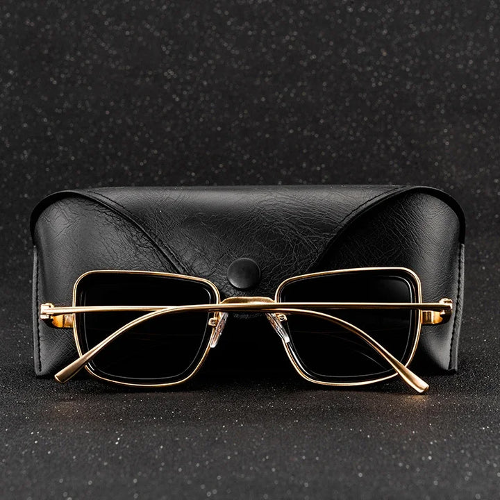 Square Gold Sunglasses