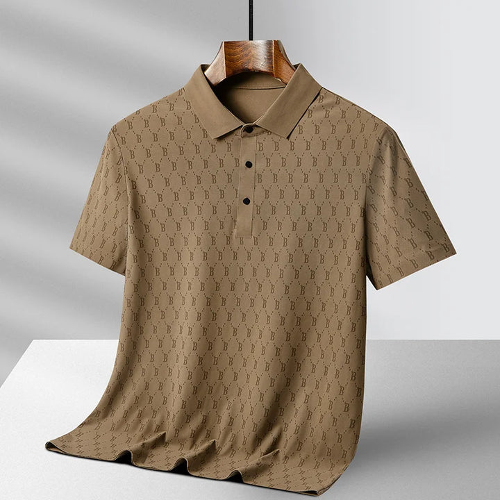 Monogram Print Polo Shirt