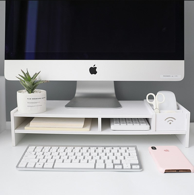 2-in-1 Desk Organizer and Monitor Stand