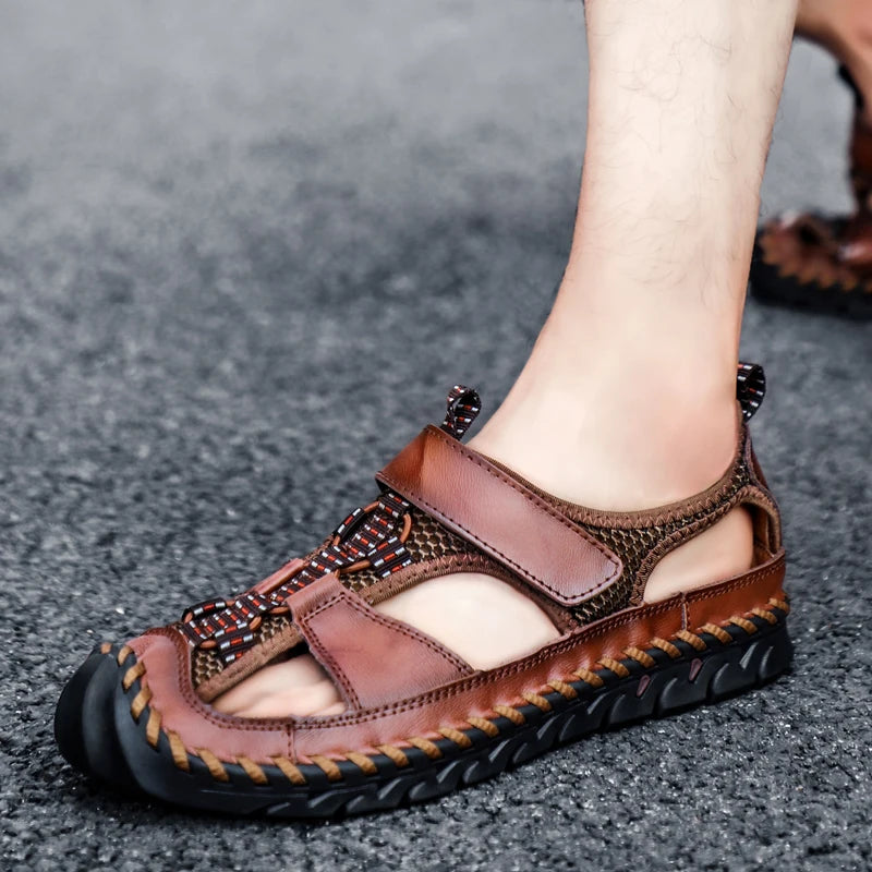 Rustic Mesh Sandals