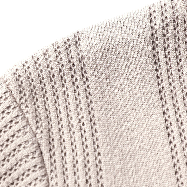 Men's Knit Cardigan Polo