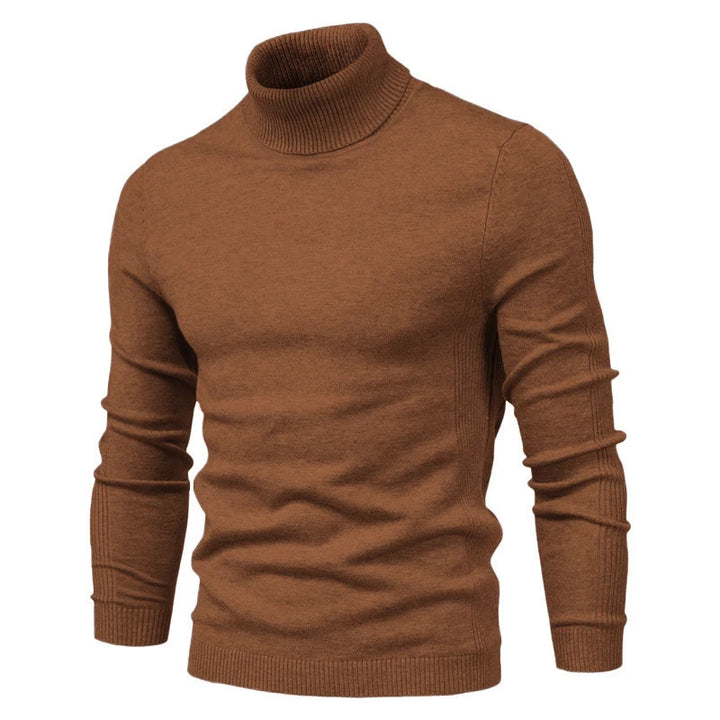 Velour Men's Turtleneck Sweater - Winter Essential
