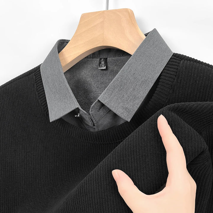 Men's 2-in-1 Knit Pullover