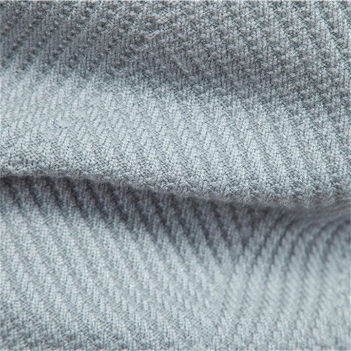 Men's Striped Crew Neck Sweater - Slim Fit Pullover
