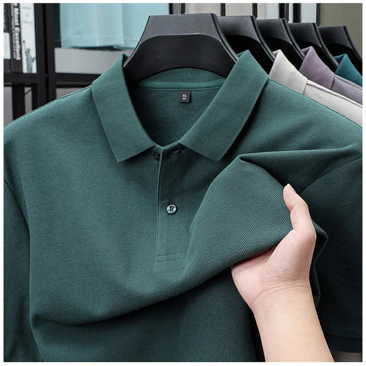 Nymero Cotton Polo Shirt - Multi-Color Classic Men's Golf Tee