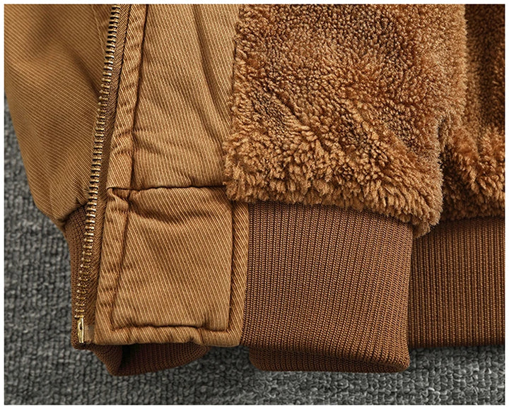 Luxury Shearling-Lined Winter Bomber