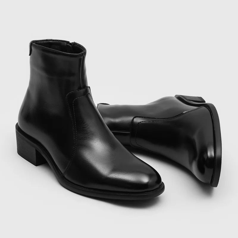 Men's Leather Chelsea Boots - Business Casual Ankle Boots